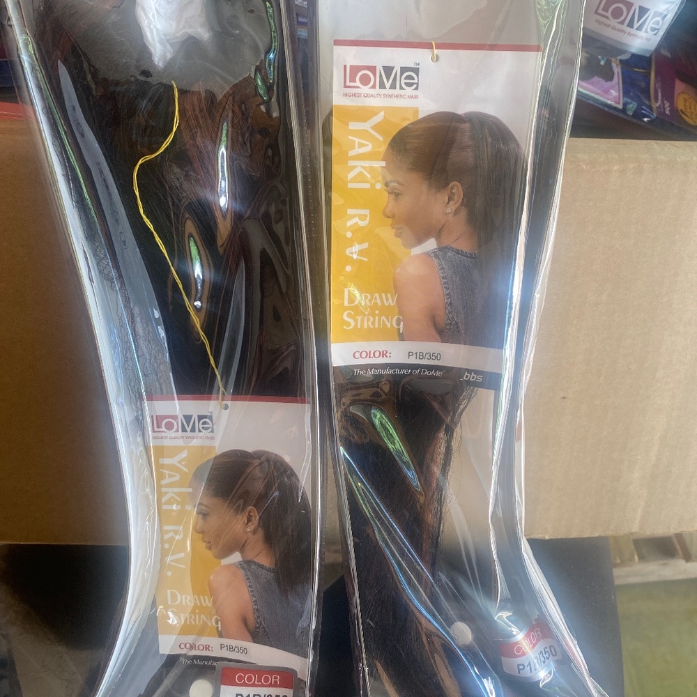 Yaki  r.v. draw string ponytail p1b/350